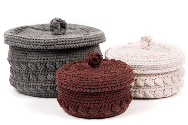 Körbchen mit Deckel häkeln - Schritt 6