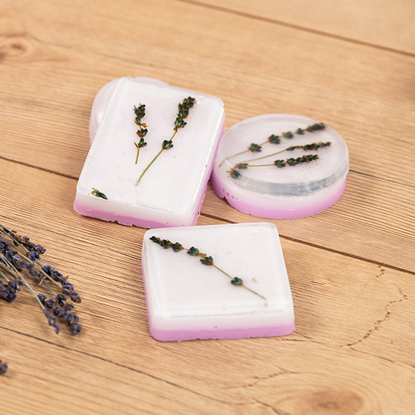 Lavendelseife gießen