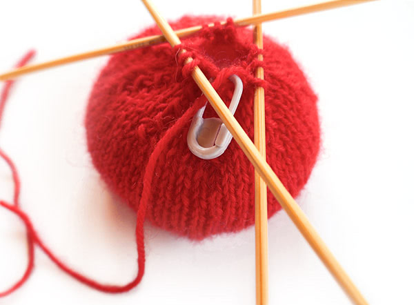 Tischkartenhalter stricken - Schritt 3 Tischkartenhalter stricken - Schritt 3