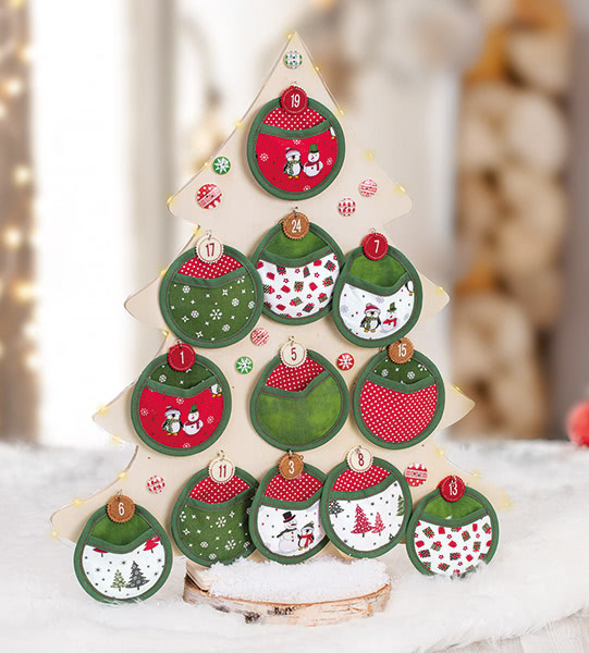 Runde Adventskalendersäckchen nähen