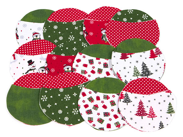 Runde Adventskalendersäckchen nähen - Schritt 1