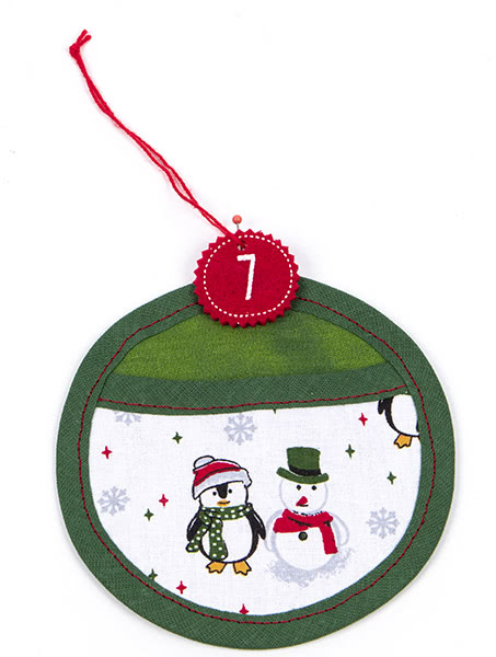 Runde Adventskalendersäckchen nähen - Schritt 7