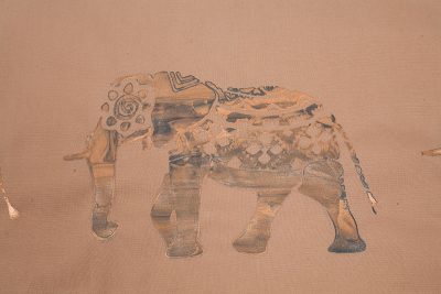 Afrika Kissen - Schritt 12