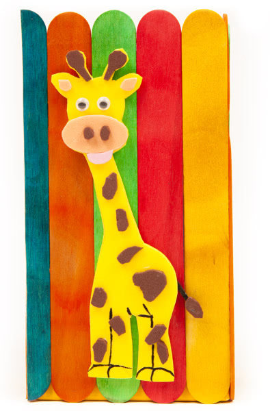 Aufbewahrungshalter aus Holzstäbchen basteln Schritt 11