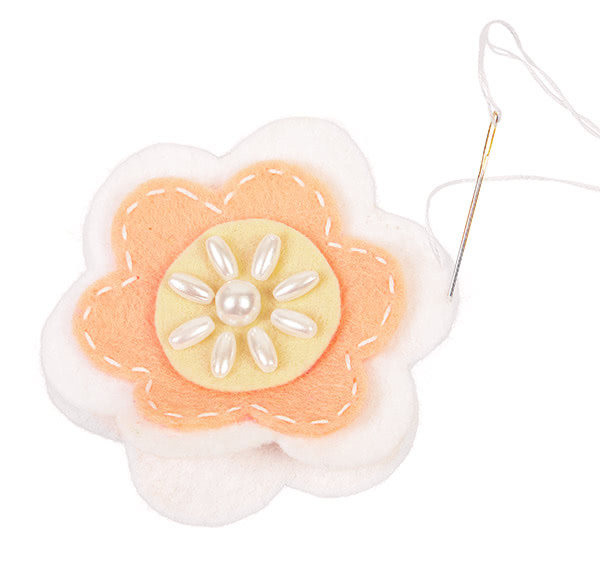 Frühlings-Aufsteller aus Filz basteln - Schritt 7 Frühlings-Aufsteller aus Filz basteln - Schritt 7