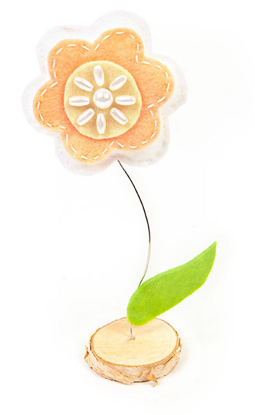 Frühlings-Aufsteller aus Filz basteln - Schritt 11 Frühlings-Aufsteller aus Filz basteln - Schritt 11