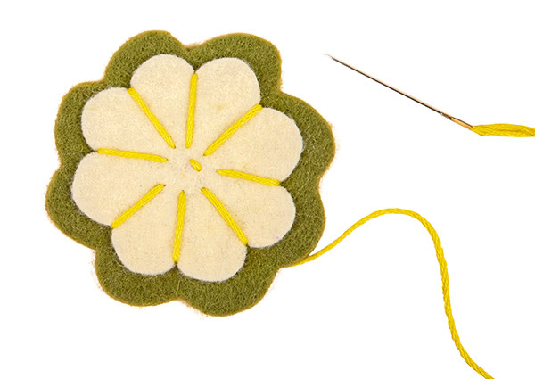 Frühlings-Aufsteller aus Filz basteln - Schritt 17 Frühlings-Aufsteller aus Filz basteln - Schritt 17