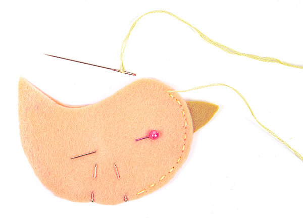 Frühlings-Aufsteller aus Filz basteln - Schritt 24 Frühlings-Aufsteller aus Filz basteln - Schritt 24