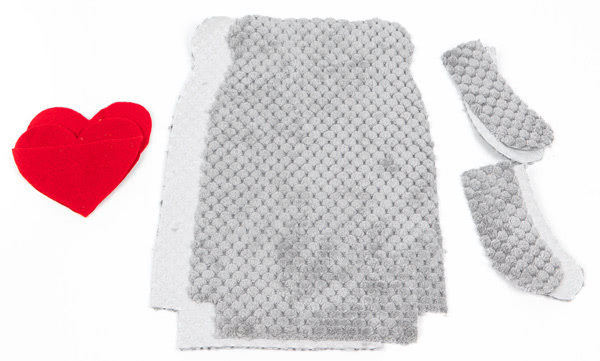 Bär Valentin nähen - Schritt 1