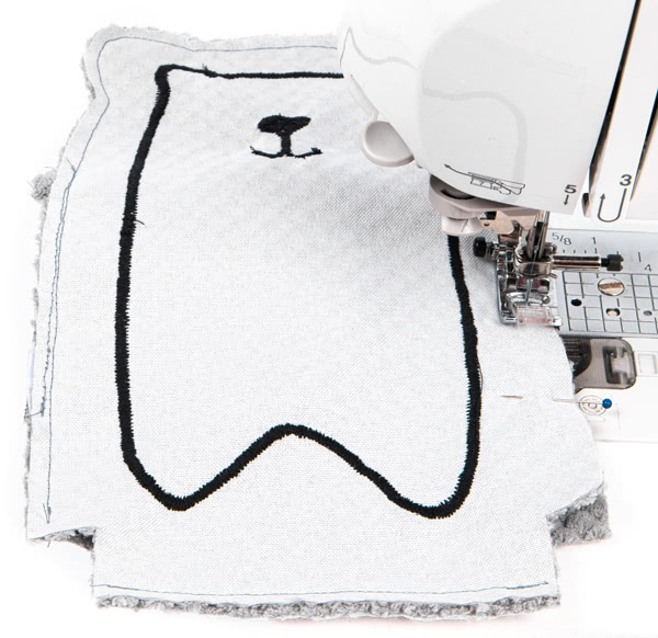 Bär Valentin nähen - Schritt 9