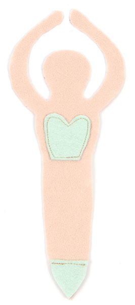 Ballerina Puppe nähen - Schritt 2