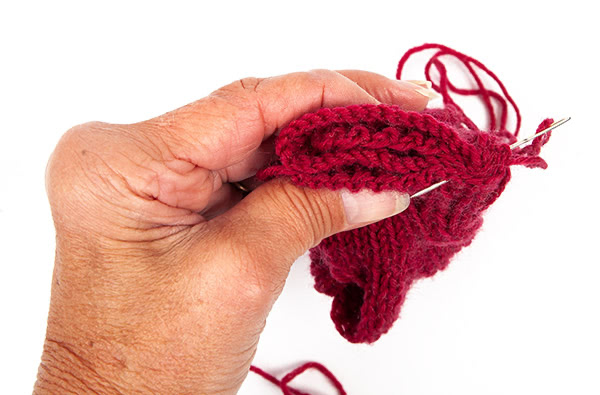 Becherwärmer stricken- Schritt 3