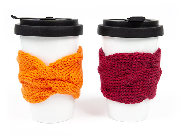 Becherwärmer stricken- Schritt 4