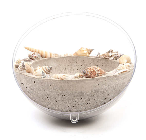 Betonschale mit Muscheln basteln - Schritt 9 Betonschale mit Muscheln basteln - Schritt 9