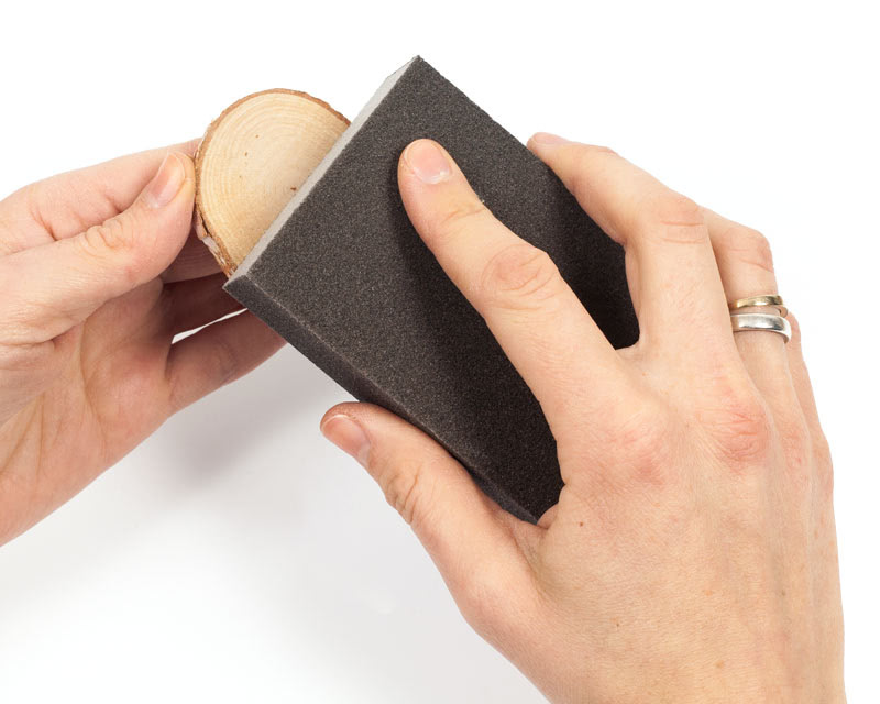 Vögel aus Birkenscheiben - Schritt - 1