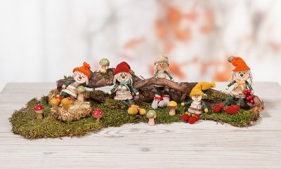 Birkenscheiben-Wichtel basteln Birkenscheiben-Wichtel basteln