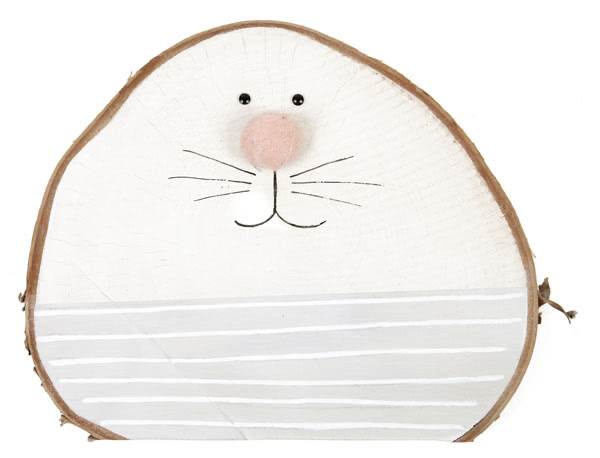 Birkenscheiben-Hasen basteln - Schritt 12