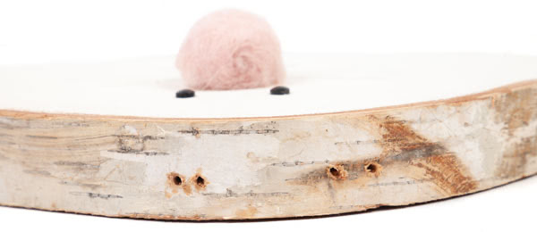 Birkenscheiben-Hasen basteln - Schritt 13