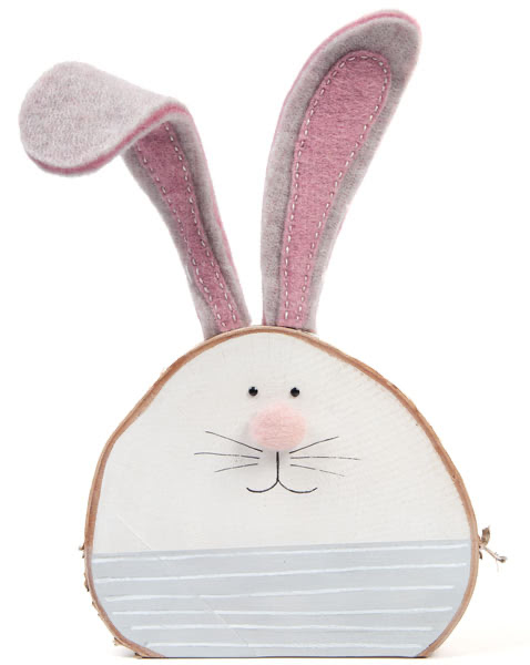 Birkenscheiben-Hasen basteln - Schritt 14