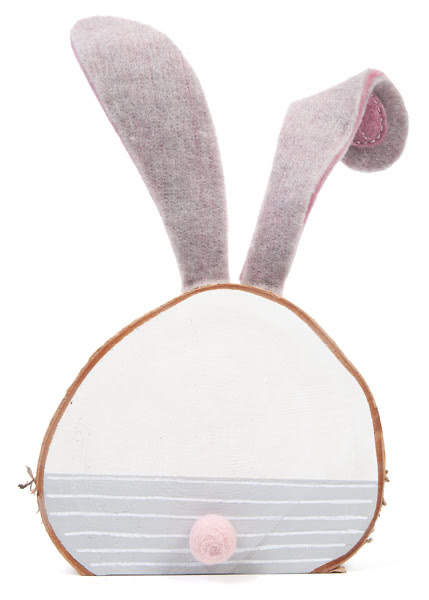 Birkenscheiben-Hasen basteln - Schritt 15