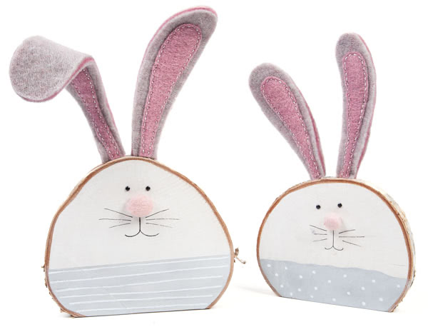 Birkenscheiben-Hasen basteln - Schritt 19