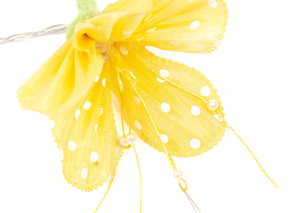 Blüten-Lichterkette basteln - Schritt 11