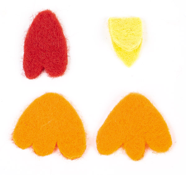 Bunte Filzhühner basteln - Schritt 8 Bunte Filzhühner basteln - Schritt 8