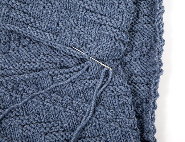 Dreieckskissen stricken - Schritt 2 Dreieckskissen stricken - Schritt 2