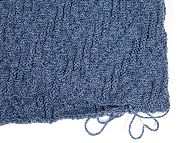 Dreieckskissen stricken - Schritt 3 Dreieckskissen stricken - Schritt 3