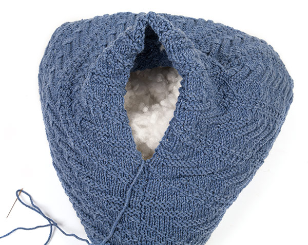 Dreieckskissen stricken - Schritt 5 Dreieckskissen stricken - Schritt 5