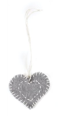 Winterliche Filzanhänger basteln - Schritt 12