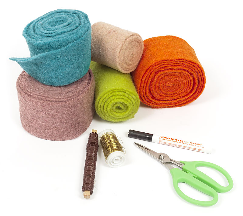 Filzband Hasen zu Ostern basteln - Material