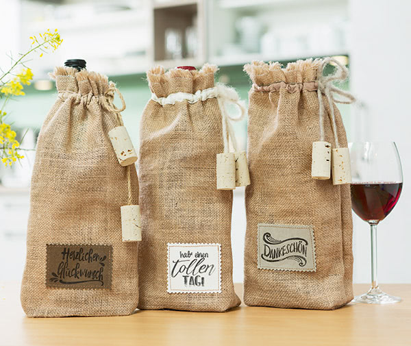 Flaschentasche nähen