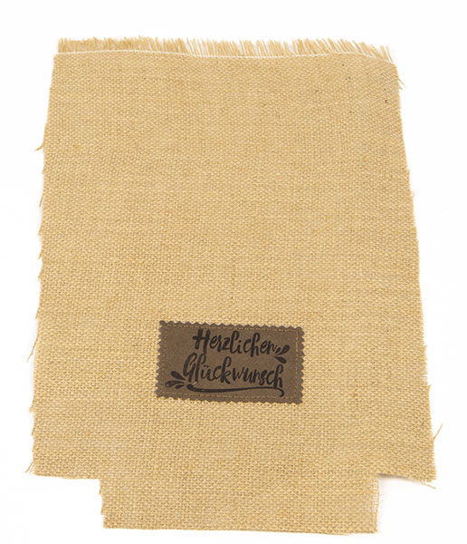 Flaschen Taschen aus Rupfen nähen - Schritt 3