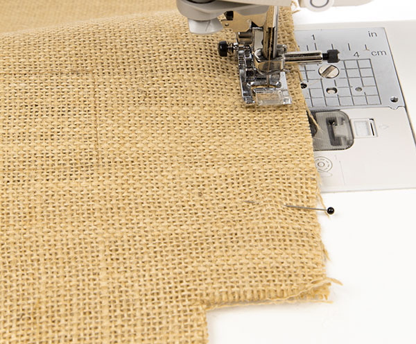 Flaschen Taschen aus Rupfen nähen - Schritt 5