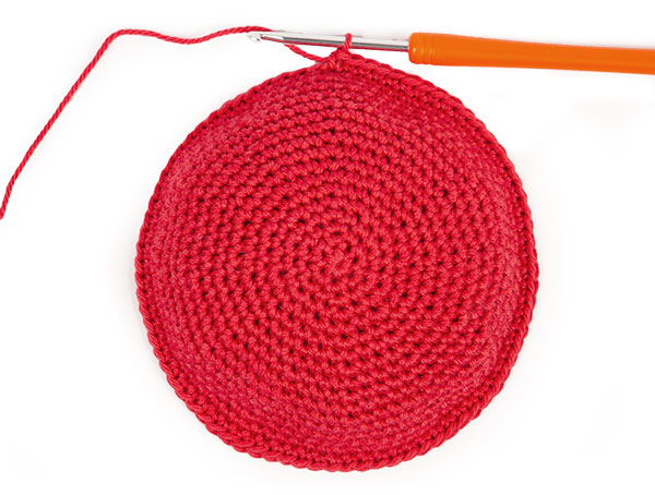 Fliegenpilz häkeln - Schritt 3 Fliegenpilz häkeln - Schritt 3