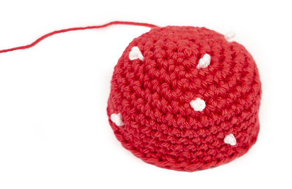 Fliegenpilz häkeln - Schritt 11 Fliegenpilz häkeln - Schritt 11