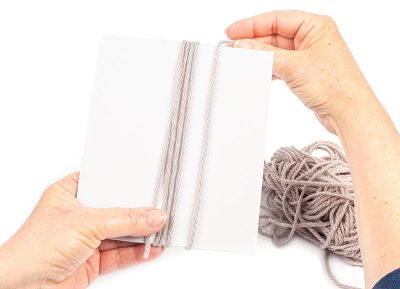 Fransen einknüpfen- Schritt 3 Fransen einknüpfen- Schritt 3