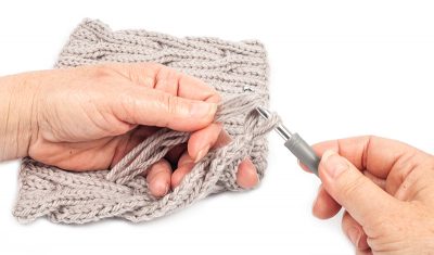 Fransen einknüpfen- Schritt 9 Fransen einknüpfen- Schritt 9