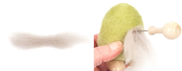 Gartenwichtel filzen - Schritt 5 Gartenwichtel filzen - Schritt 5