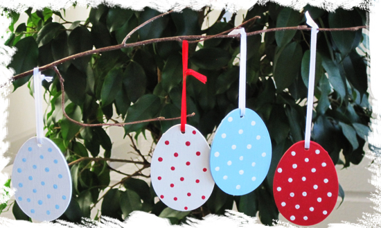 Gepunktete Ostereier