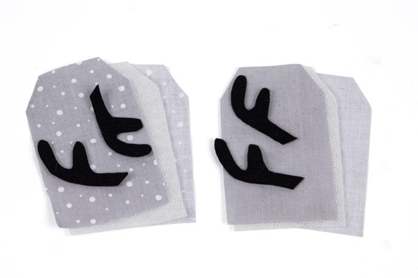 Weihnachtliche Geschenkanhänger nähen - Schritt 1 Weihnachtliche Geschenkanhänger nähen - Schritt 1