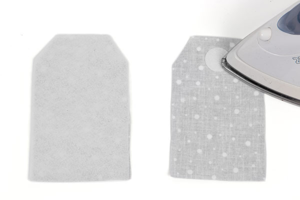 Weihnachtliche Geschenkanhänger nähen - Schritt 2 Weihnachtliche Geschenkanhänger nähen - Schritt 2