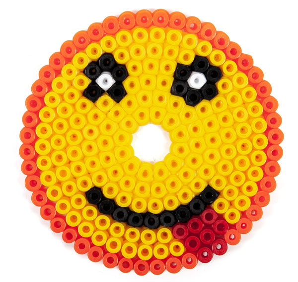 Getränkeschutz aus Bügelperlen basteln - Schritt 5