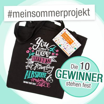 Gewinner des Gewinnspiels #meinsommerprojekt Gewinner des Gewinnspiels #meinsommerprojekt