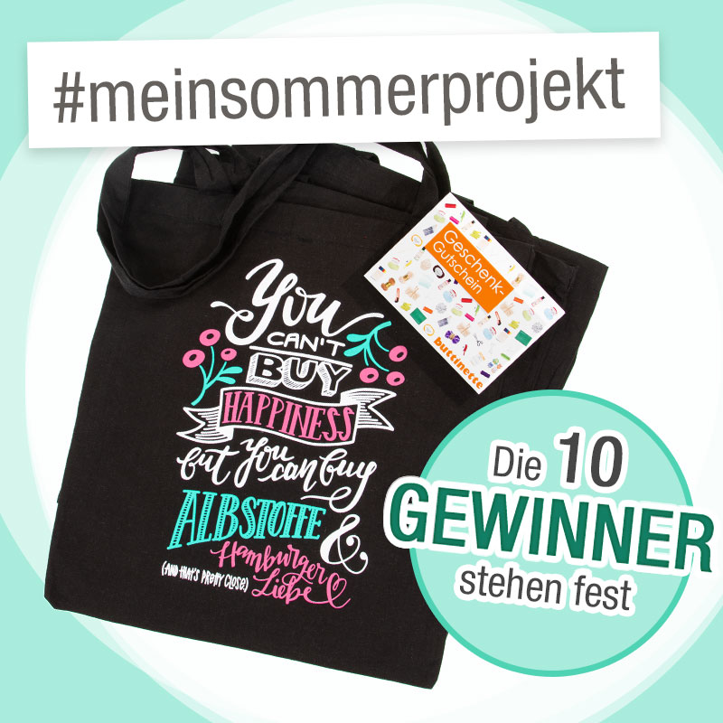 Gewinner des Gewinnspiels #meinsommerprojekt