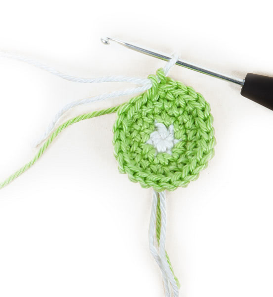 Fruchtige Glasmarkierer häkeln- Schritt 2