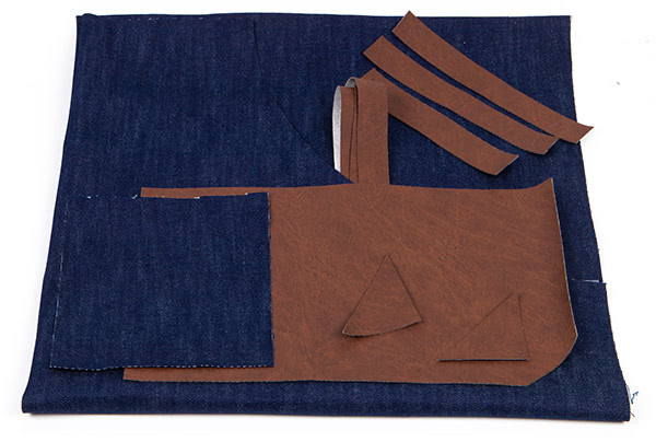 Grillschürze nähen - Schritt 1