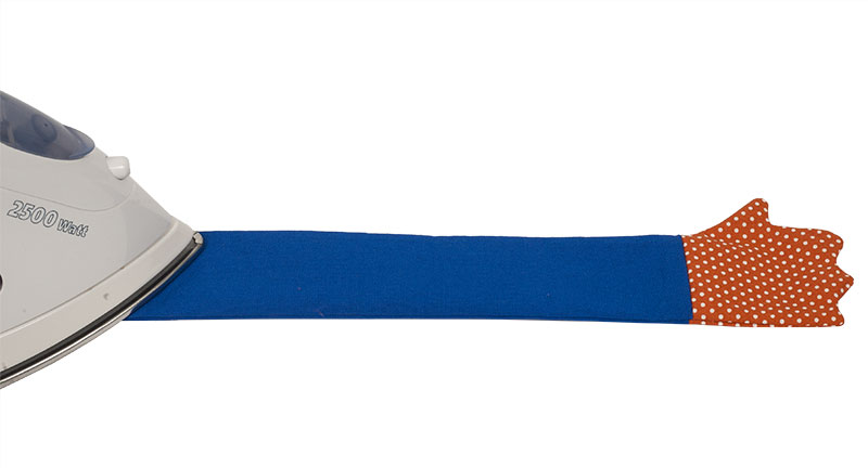 Monster-Tasche nähen - Griff bügeln