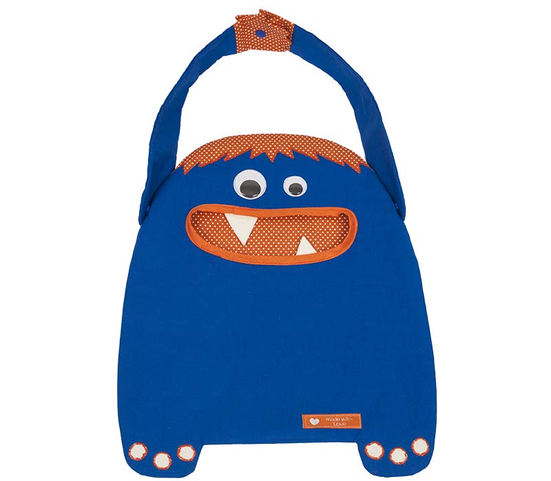 Monster-Tasche nähen - Augen aufkleben